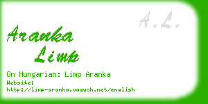 aranka limp business card
